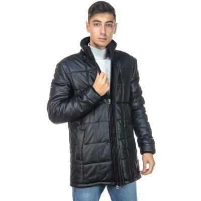 Lange Daunenjacke –...